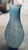 Vintage 1970s–1980s Murano-Style Handblown Art Glass Vase, 21" Tall Blue With Gold Silver Flecks For Sale - Image 16 of 18