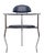 Set of 4 'Marilyn Stiletto' dining chairs, Arrben Italy, 1970s Three-legged chrome legs. Great Design. Dark Blue Color....