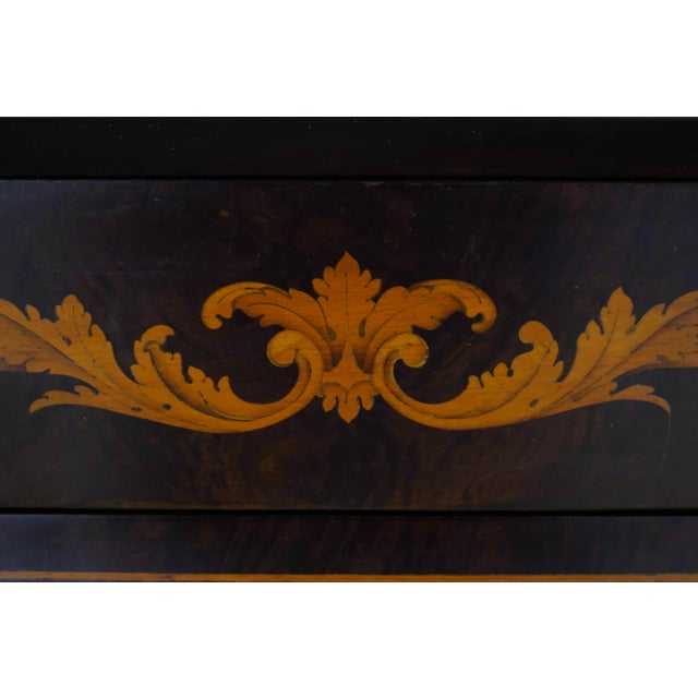 Vintage Italian Dutch Marquetry Secretary Desk For Sale - Image 17 of 18