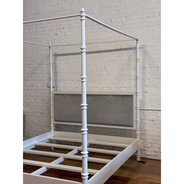 Wood California King Oly Studio Willa Canopy Bed Frame For Sale - Image 7 of 12