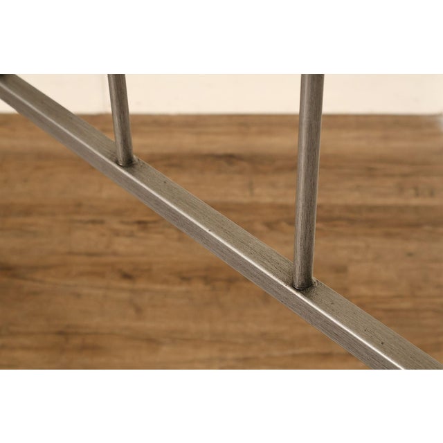 Contemporary Iron And Brass King Size Metal Bed Frame For Sale - Image 16 of 18