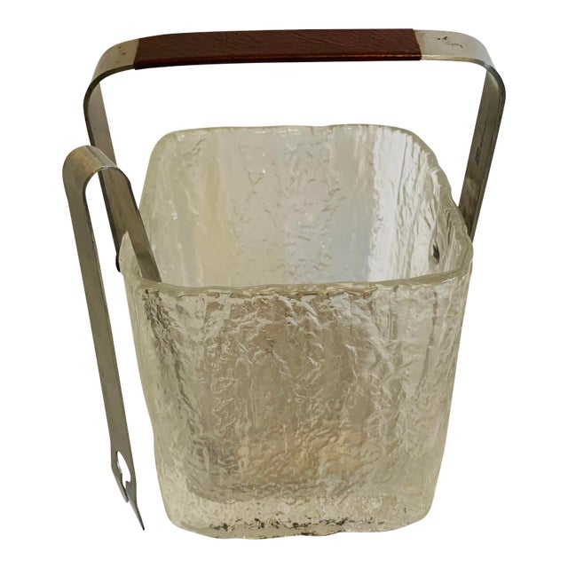 Hoya Mid-Century Ice Bucket With All Original Pieces For Sale
