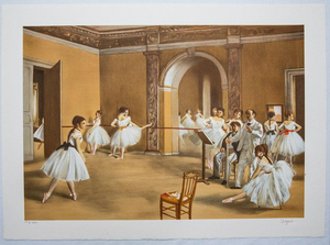 Edgar Degas, Le Foyer de la danse à l'Opéra de la rue Le Peletier, Lithograph