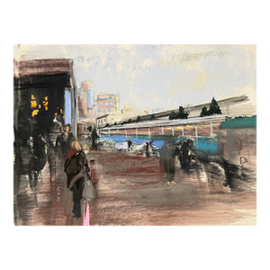 Seattle Waterfront Pastel by Susan Glendenning