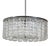 Glass and Chrome Chandelier For Sale