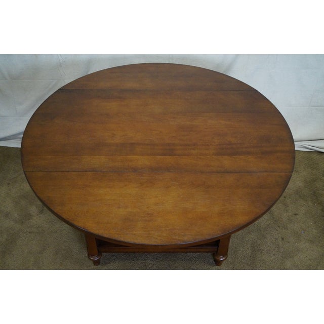 Pottery Barn Shayne Drop Leaf Mahogany Kitchen Table Chairish