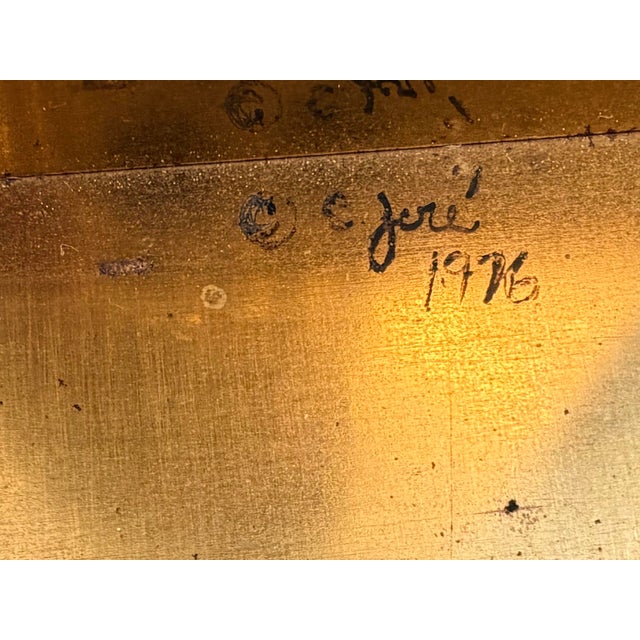 Curtis Jere Monumental Brass Curtis Jere Table Lamp, Signed C Jere 1976 For Sale - Image 4 of 13