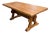 Vintage French Country Trestle Dining Table For Sale
