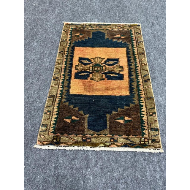 Turkish Yastik Rug 1'8" x 2'6" For Sale - Image 4 of 5