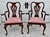 Queen Anne Antique Mahogany Chairs Queen Anne Style Burl Wood Armchairs Pair For Sale - Image 3 of 13