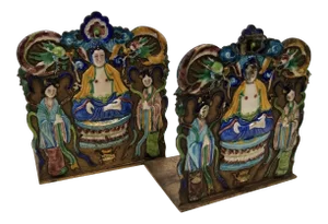 1920s Chinese Export Bookends