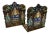 1920s Chinese Export Enamel Bookends For Sale