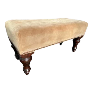2010's George Smith Tan Suede Footstool