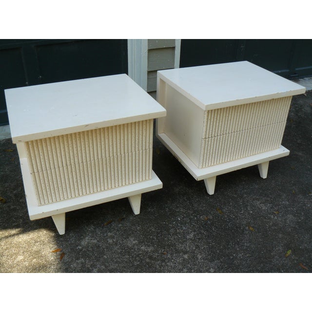 1950s Bali-Hi Nightstands by Merton Gershon for American of Martinsville- A Pair For Sale - Image 11 of 18