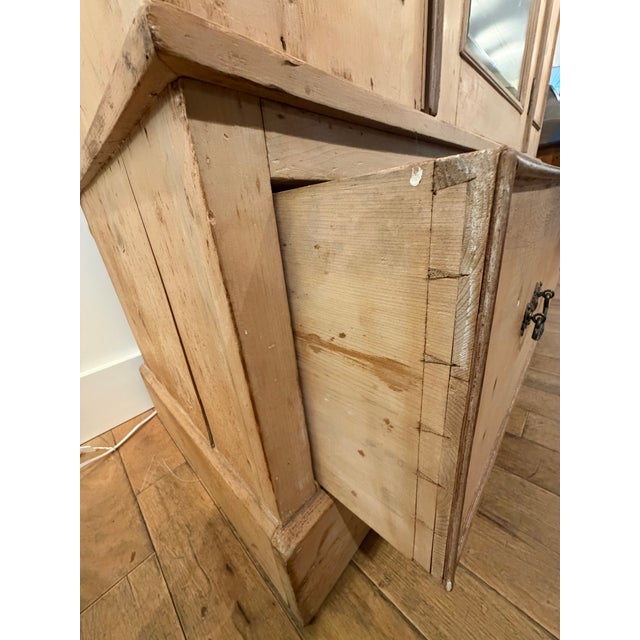 Goldenrod Antique Scrubbed Pine Armoire For Sale - Image 8 of 11