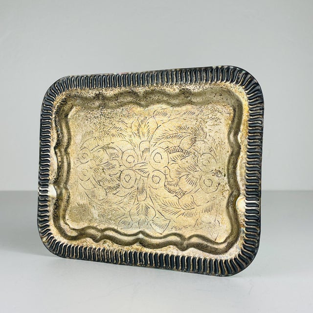 Antique English Silver Plated Glasses and Tray, 1890s, Set of 8 For Sale - Image 3 of 16