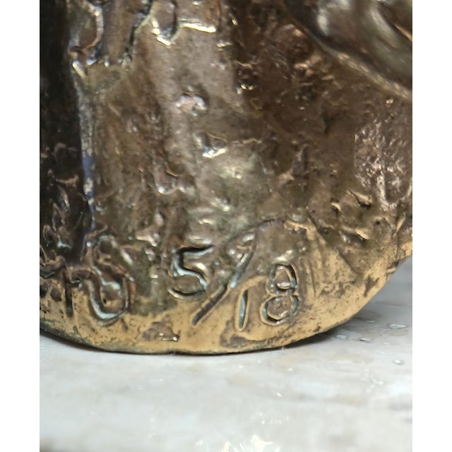 Late 20th Century Late 20th Century Nancy Schon "The Cantor" #5/18 Judaica Bronze World Famous Sculptor For Sale - Image 5 of 6