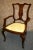 Antique Mahogany Boudoir Armchair Edwardian Inlaid Marquetry Accent Side Chair For Sale - Image 12 of 13
