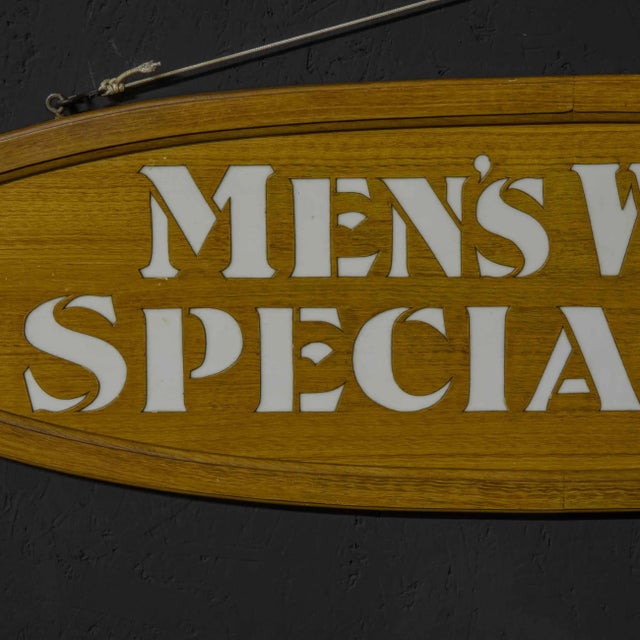 Antique Edwardian Oak Framed Tailor Signs, Set of 2 For Sale - Image 10 of 11