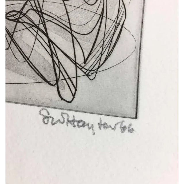 1970s 1970s Modern Stanley Hayter Etching in Archival Frame For Sale - Image 5 of 10