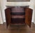 2000 - 2009 Hickory Chair Two-Tone Wood Demilune Cabinet With Black Granite Top For Sale - Image 5 of 6