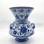 Ceramic Handmade Ceramic “Kandil” Vase (30cm) Authentic Ottoman Oil Lamp with Triple Handles – Blue & White Urn Centerpiece For Sale - Image 7 of 10