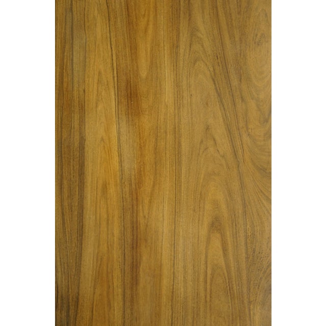 Mid 20th Century Williams Sanoma Tribeca Rosewood & Chrome Modern Tiered Coffee Cocktail Table For Sale - Image 9 of 12