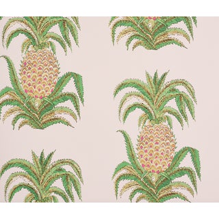 Schumacher Pineapples Wallpaper - 5 Rolls For Sale