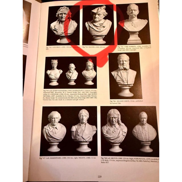 White Rare EXTRA LARGE Antique Parian RICHARD WAGNER Bisque Portrait Bust Statue R.&L. For Sale - Image 8 of 16