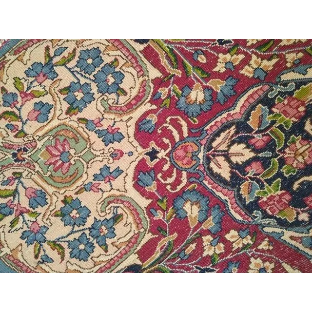 1970's Super Fine Persian Lavar Kerman, 9'10" X 13'10 For Sale In New York - Image 6 of 8