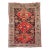 1930-40's Caucasian Sage Green Border Charcoal Black Field Rug 3.11 X 5.8 For Sale