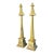 Vintage Neoclassical Patinated Metal Architectural Finials, Pair For Sale
