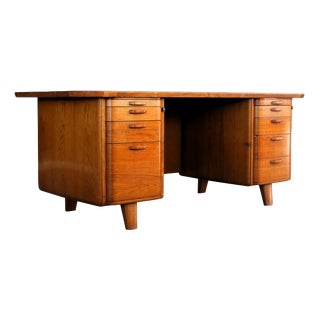 Large Vintage Swedish Desk, 1960s For Sale