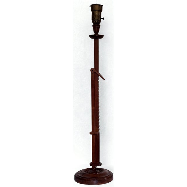 Mid-Century Modern Francis Elkins Ratchet Lamp For Sale - Image 12 of 17