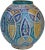 Polychrome Vase W/ Moorish Motif For Sale - Image 9 of 9