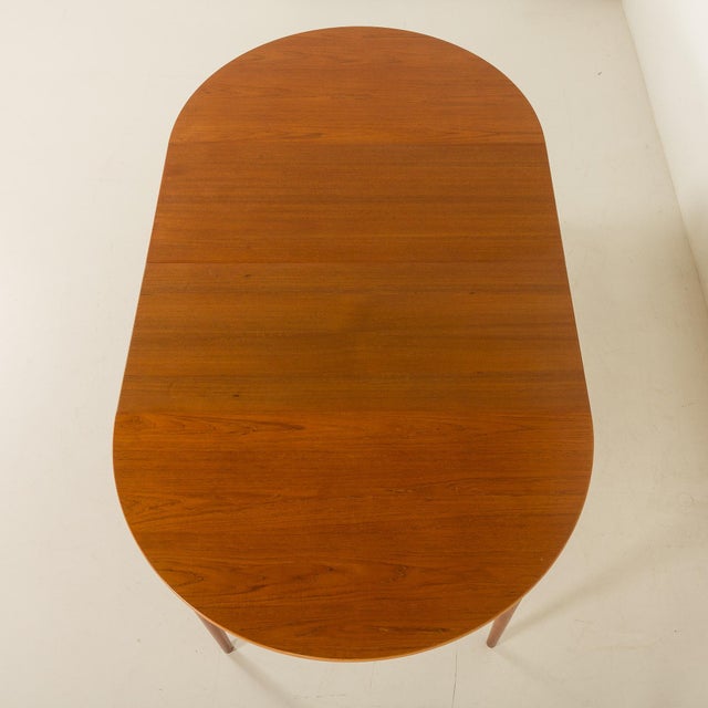 Danish Teak Extendable Table with Leaves, 1960s For Sale - Image 11 of 15