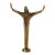 Vintage Brass Statue of Jesus Christ With Outstretched Arms For Sale