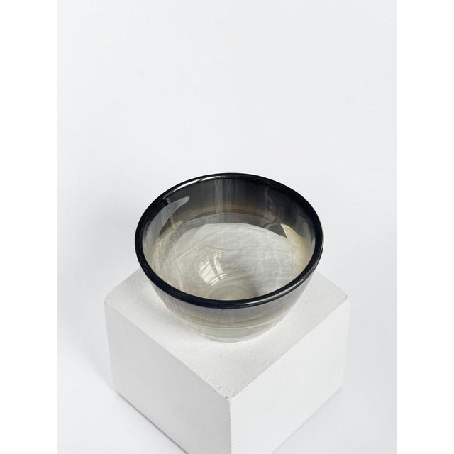 Vintage Art Glass Bowl by Bengt Orup for Johansfors, Sweden, 1960s For Sale - Image 6 of 9