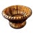 Vintage Bamboo and Rattan Woven Pedestal Basket - 2 Available For Sale
