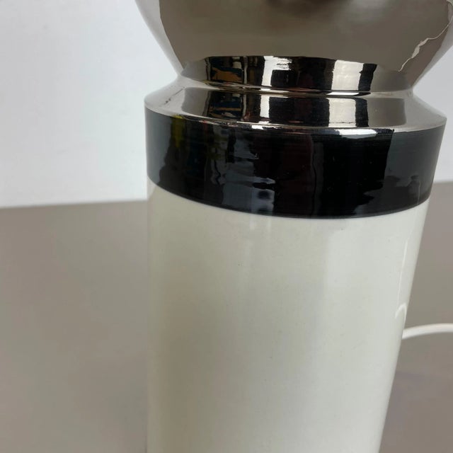 1960s Large Swedish Ceramic Table Light by Bitossi for Bergboms, 1960s For Sale - Image 5 of 18