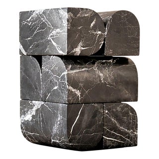 Large Mindscape 01 Black Marble Sculpture by Jeroen Broux For Sale