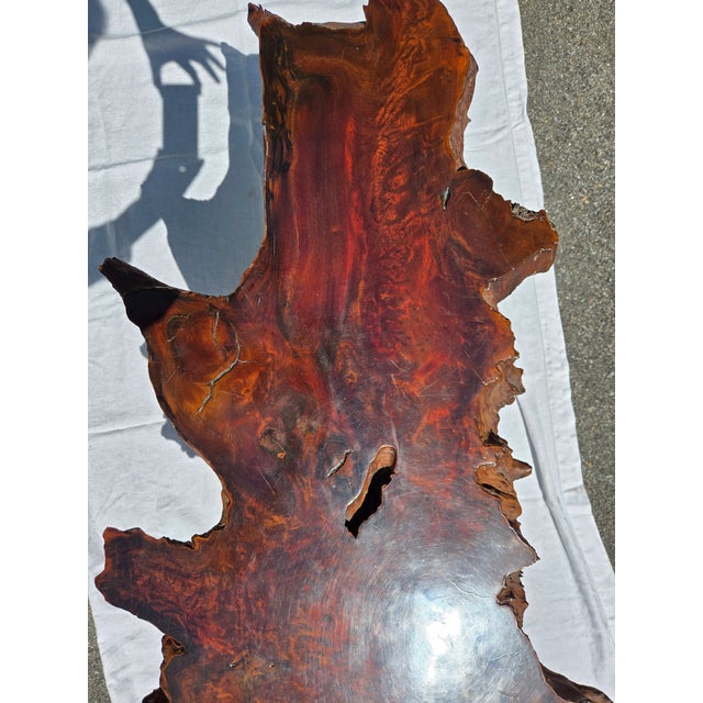 Vintage Live Edge Coffee Table or Bench For Sale - Image 10 of 10