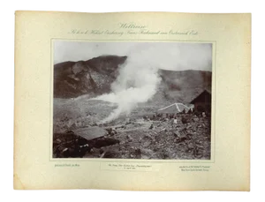 Unknown, Java, the Papundujyan Crater, Original Vintage Photo, 1893