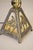 1980s Native American Indian End of Trail Caramel Slag Stained Glass Shade Table Lamp For Sale - Image 9 of 11