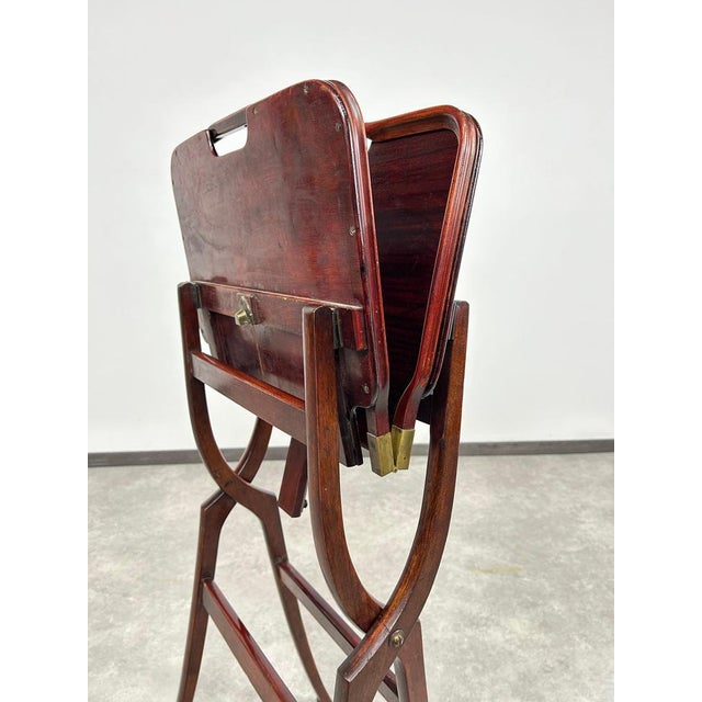 Antique Mahogany Folding Table, 1890s For Sale - Image 12 of 15