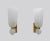 Mid-Century Modern Brass and Pulegoso Murano Glass Sconces, 1980, Set of 2 For Sale - Image 4 of 8