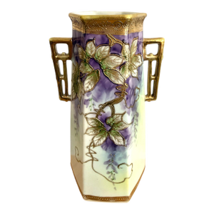 Exceptional Antique Nippon Art Nouveau Porcelain Vase