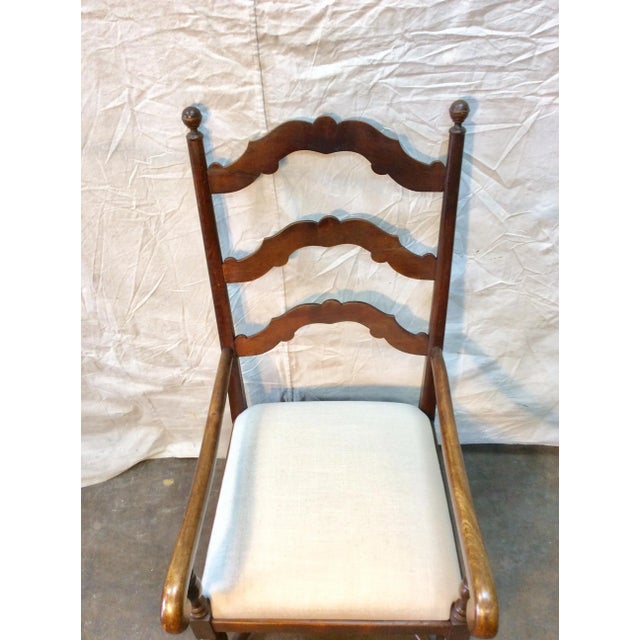 Late 19th Century French Ladderback Armchair For Sale - Image 6 of 12
