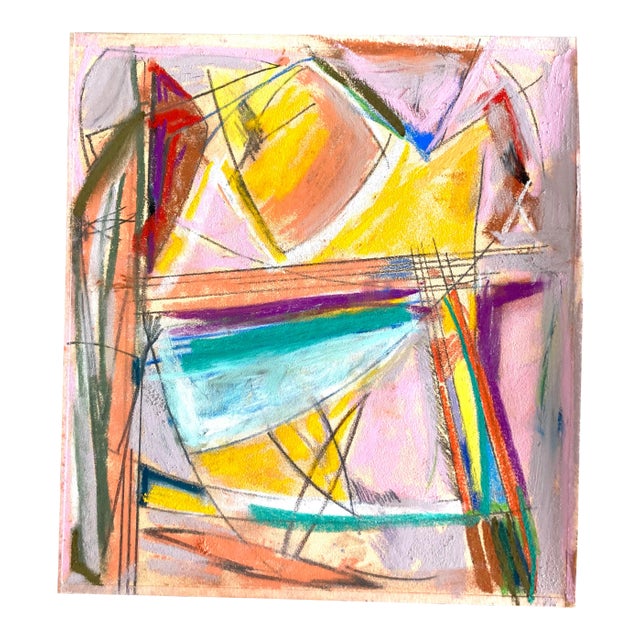 Contemporary Abstract Pastel Drawing by Erik Sulander For Sale