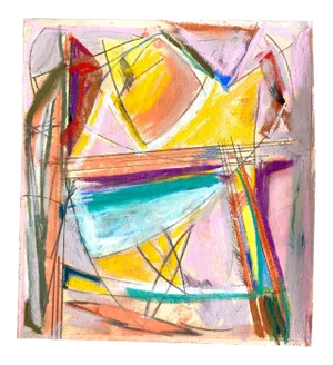 Contemporary Abstract Pastel Drawing by Erik Sulander